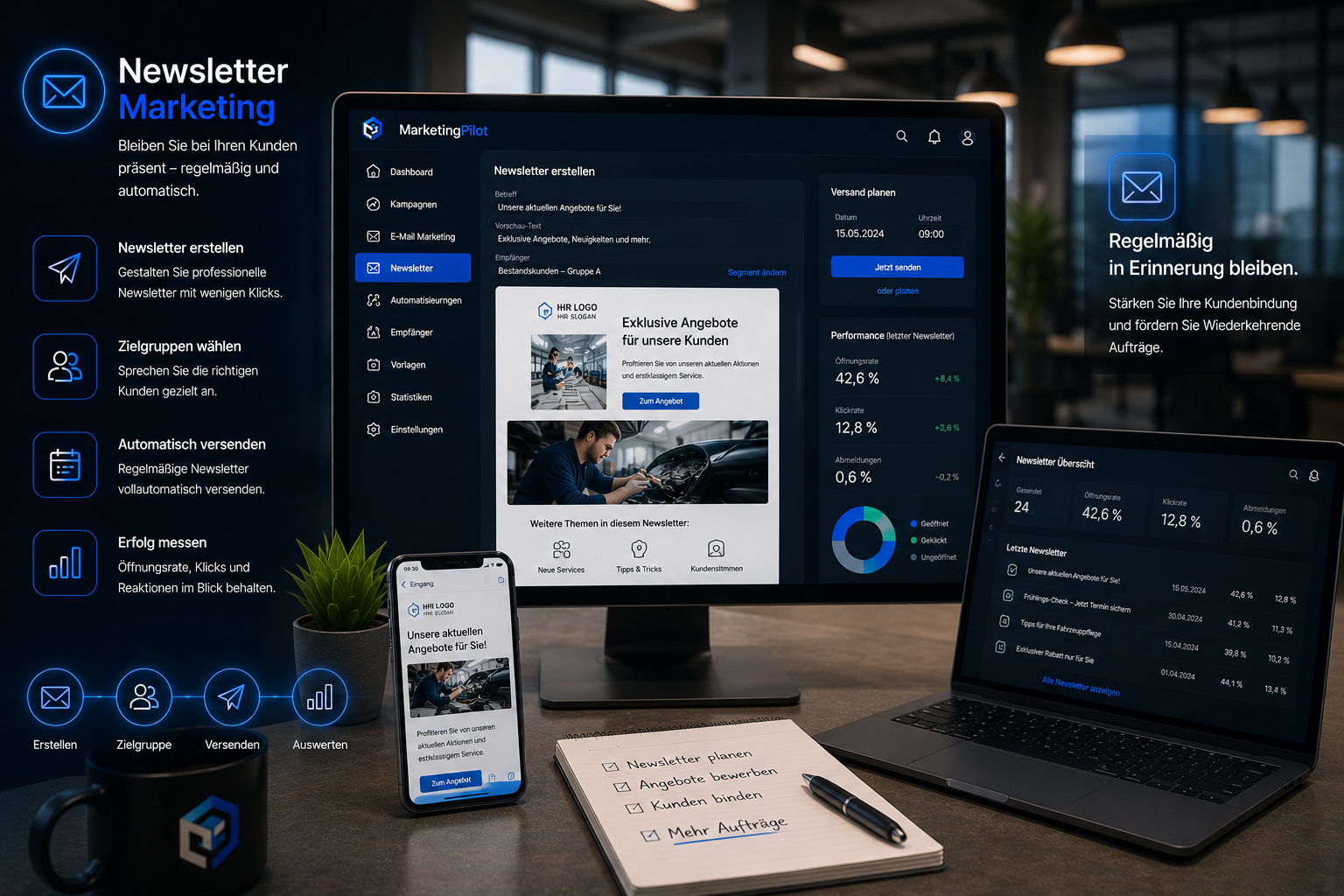 Newsletter Marketing Übersicht
